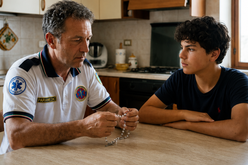 Carlo Acutis told the ambulance driver: “Tell my mother the lost rosary is under the left bed”