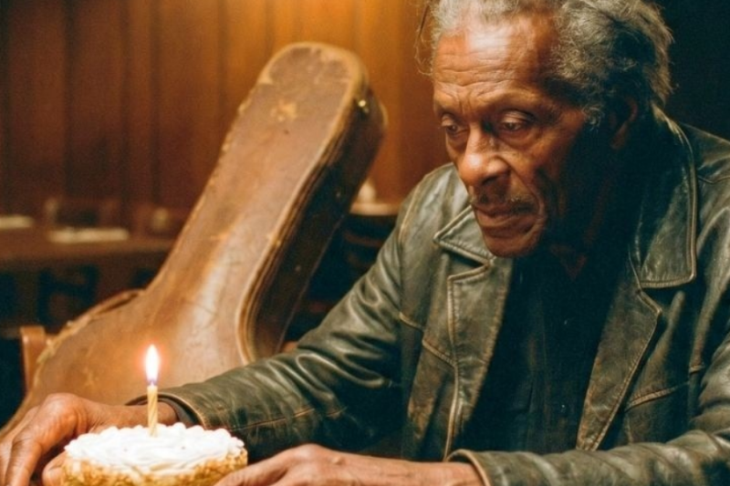 Chuck Berry blew out birthday candle alone—what happened next moved room to tears!