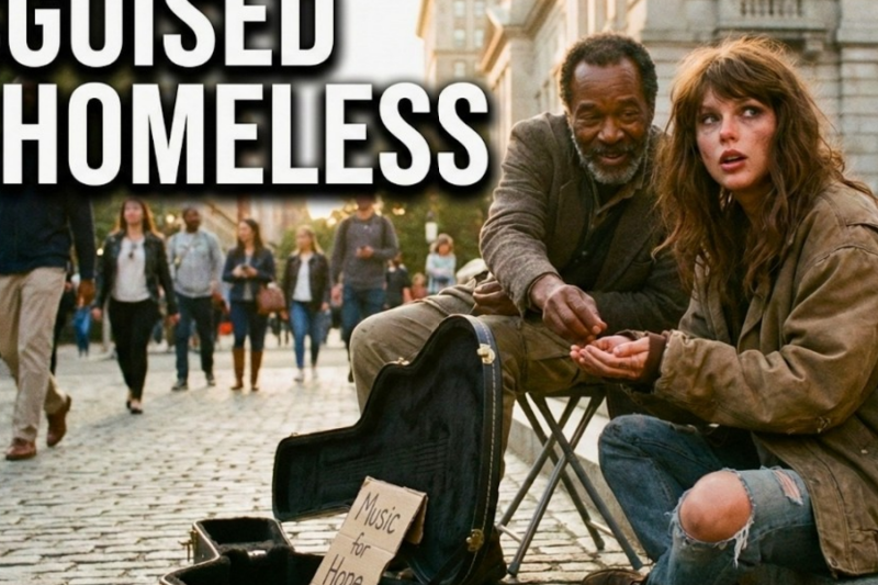 Taylor Swift Busked Disguised as a Homeless Woman—Street Musician’s Reaction Went Viral