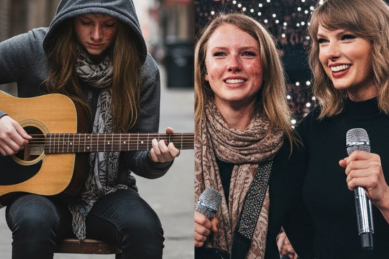 17-Year-Old Hid Burn Scars Under Scarf While Busking — Taylor Swift Sat Down and Changed Everything