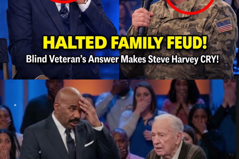 Family Feud HALTED When Blind Veteran’s Final Answer Made Steve Harvey Cry on Camera