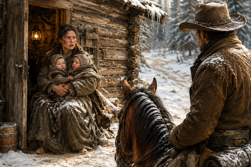 She Faced the Winter Alone With Two Babies—Then a Cowboy Discovered Her Hidden Cabin