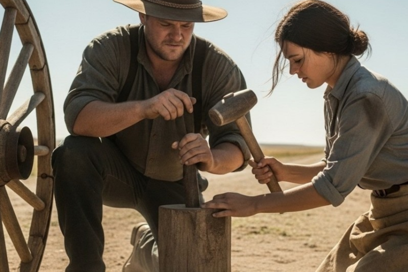 She Helped a Stranger Fix His Wagon and Forgot About It — He Never forgot her