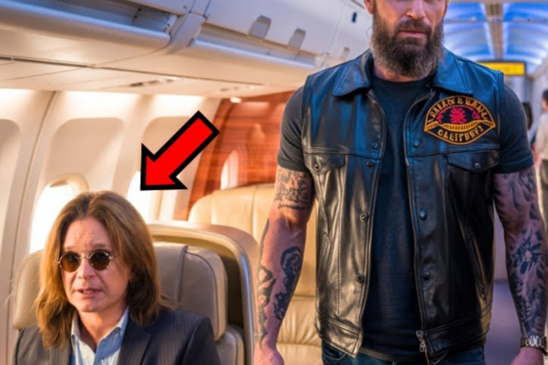 Flight Attendant Tried to Remove Hells Angel… But Ozzy Osbourne Was Watching