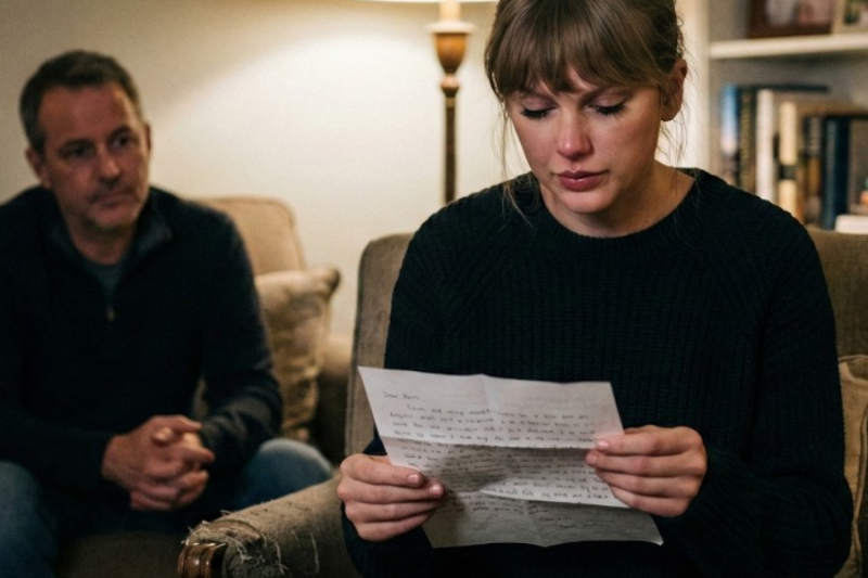 Taylor Swift reads the last letter sent by the family of her deceased fan and visits them.