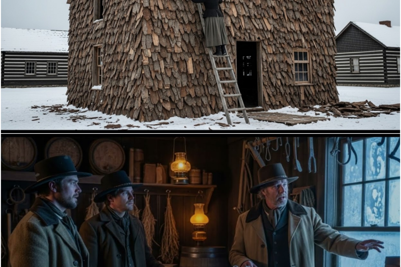 She Layered Bark Over Her Walls Until the Cabin Looked Wild — By Spring Four Families Had Copied Her