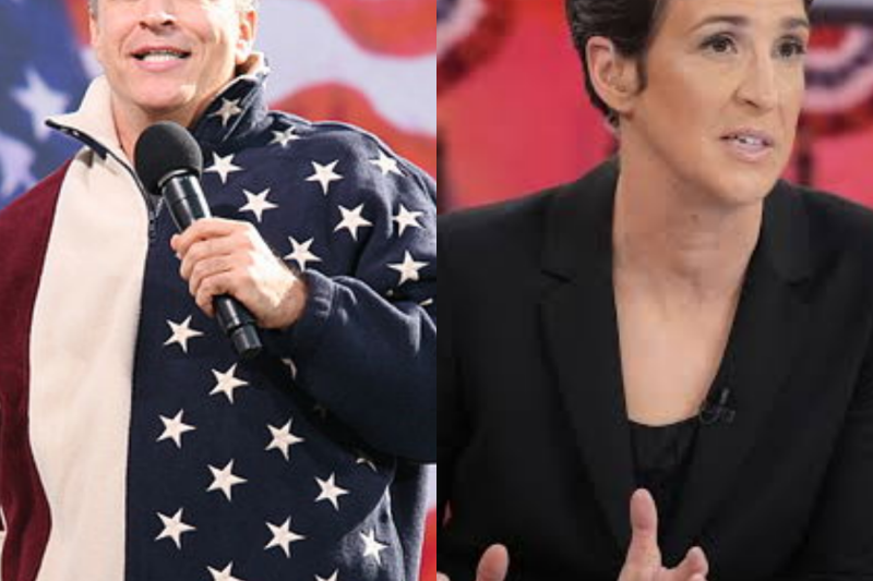 Jon Stewart DEFENDS Trump LIVE While Rachel Maddow Left In AWKWARD Silence!