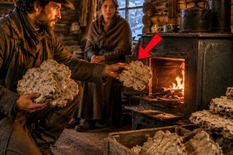 Winter Came With No Firewood — He Burned Buffalo Chips and Stayed Warm All Season