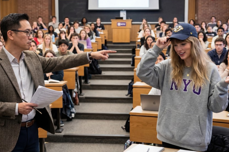 You seem disinterested, come demonstrate” — professor had NO IDEA he just called out TAYLOR SWIFT