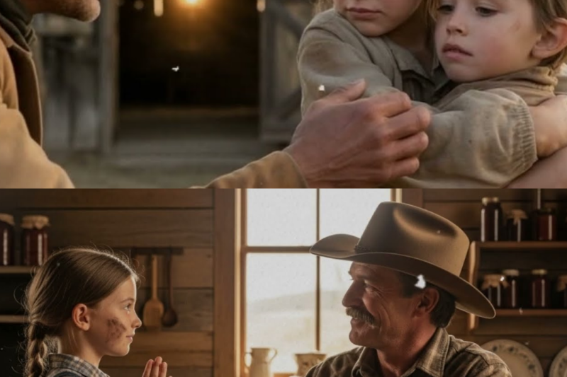 “Can We Sleep in Your Barn?” The Girl Asked — The Rancher Opened His Home… And His Heart