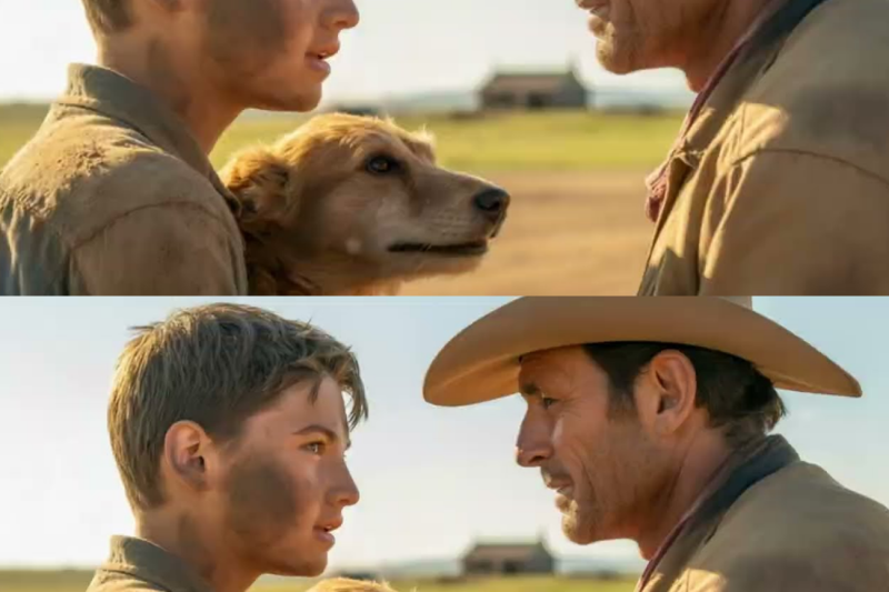 “Sir… If They Come, Hide My Dog,” He Begged — The Cowboy Didn’t Hide… He Drew His Gun