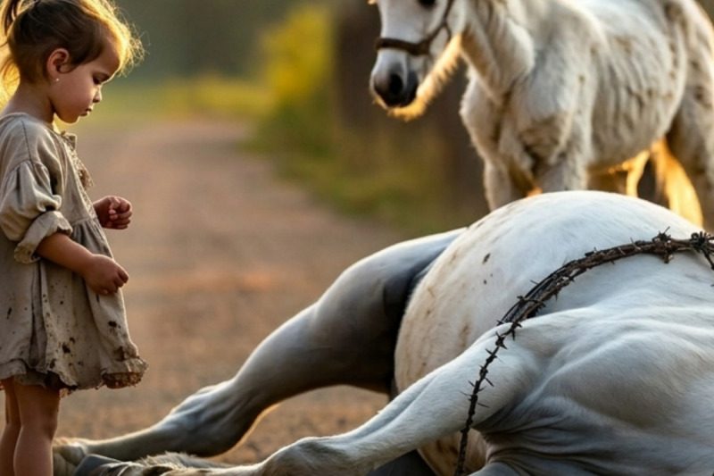 The Barefoot Heroine: How a Six-Year-Old Girl Defied a Millionaire to Save a Dying Mare and Spark a Revolution of Compassion