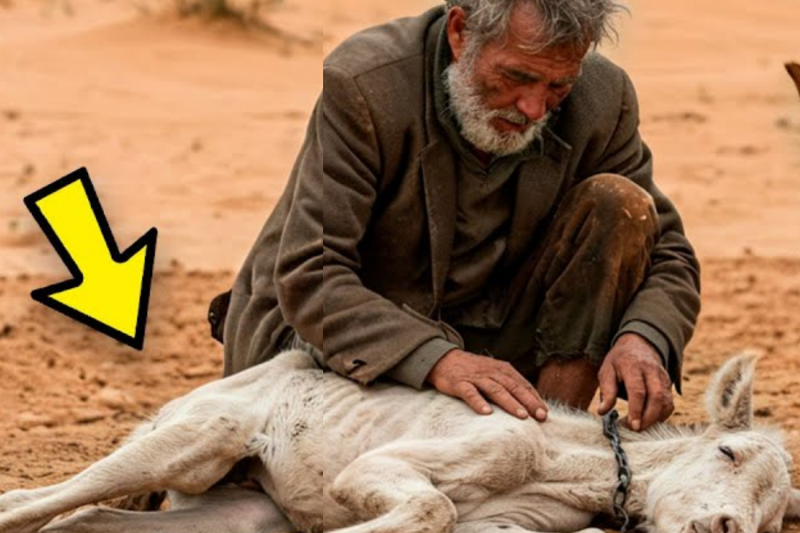 RICH MAN ABANDONS CHAINED COLT IN THE DESERT, but what the BEGGAR DOES NEXT…