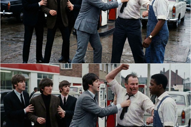 Racist Man Attacked Black Teen at Gas Station—Beatles Intervened and STUNNED Everyone