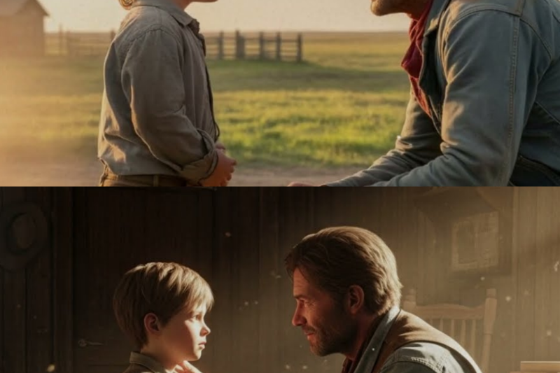 “Can You Be My Dad… Just for Tonight?” The Boy Asked — The Rancher Looked Away… Then Said, “For Life