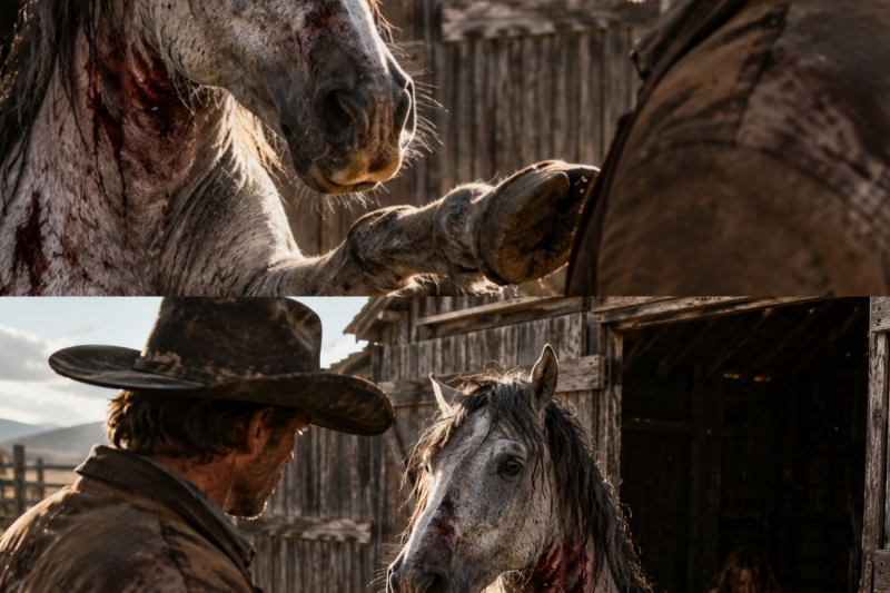 An Injured Horse Begged the Cowboy to Follow — What Was Hidden Inside the Barn Shocked Him