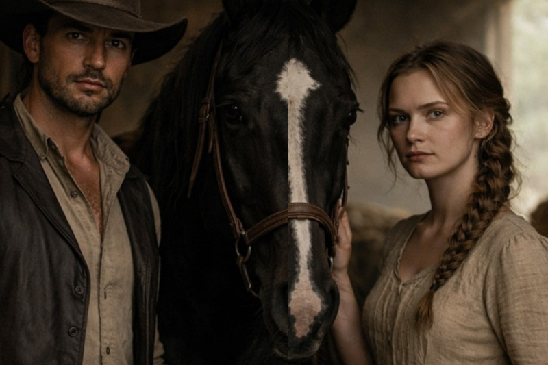 He Found Her Gently Brushing His Horse That Trusted No One The Cowboy Right Then She Was Different