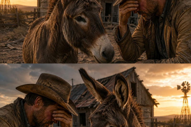 A Broke Cowboy Almost Sold His Rotten Ranch—Then the Old Donkey Changed His Life Forever
