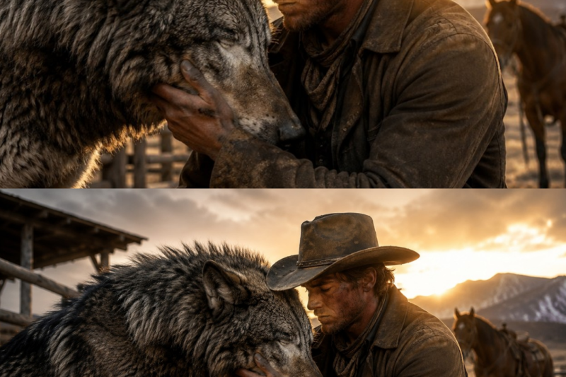 Nobody Dared Adopt the Giant Wolf — Until a Poor Cowboy Changed Its Fate Forever