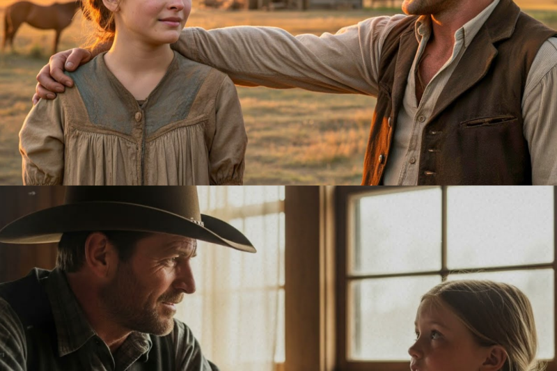I Don’t Have a Home,” The Girl Whispered — The Rancher Pointed to His Cabin… And Smiled.