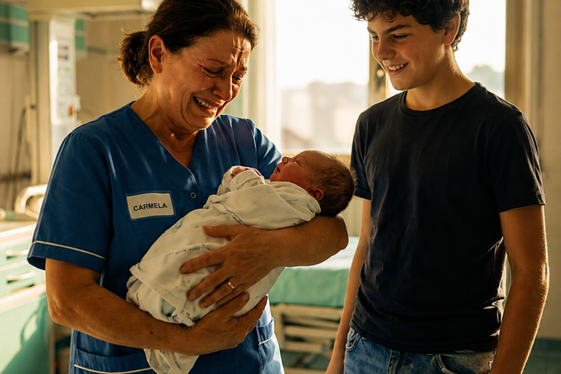 Carlo told the school cleaner: ‘Your grandson will be born healthy’… Doctors had said otherwise