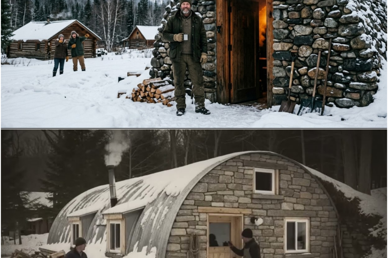 He Wrapped a Quonset Hut in Stone — It Stayed Warmer Than Every Log Cabin in the Valley