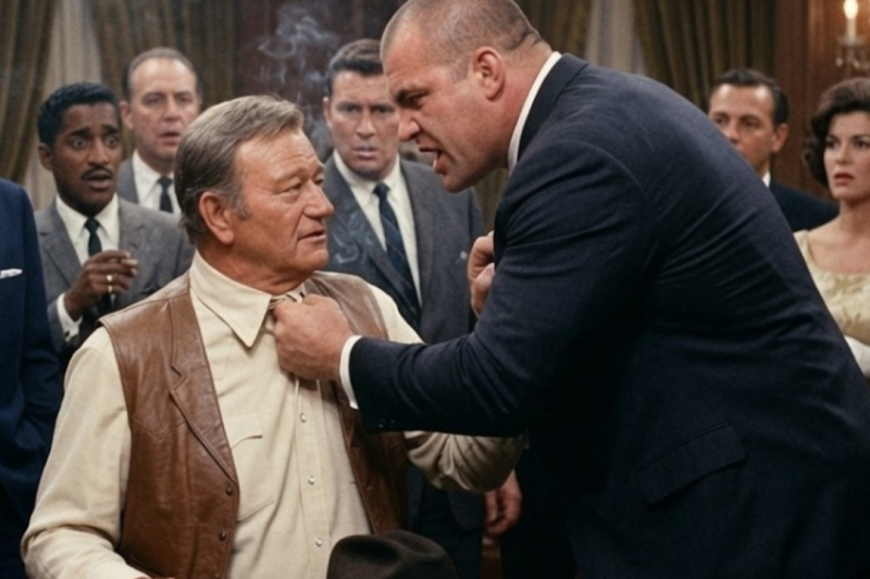 Frank Sinatra’s Bodyguard Grabbed John Wayne by the Collar—4 Seconds Changed Everything