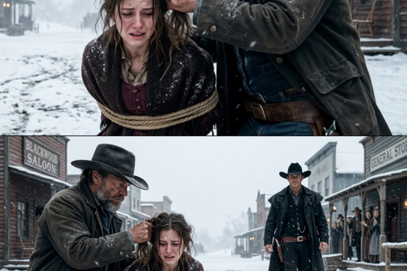 ‘Let Her Go!” The Twins Cried—When They Saw Men Dragging a Homeless Widow Away