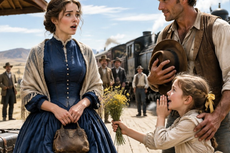 Nobody Wanted the Quiet Widow—Until the Rancher’s Daughter Whispered “I Picked Her Myself”
