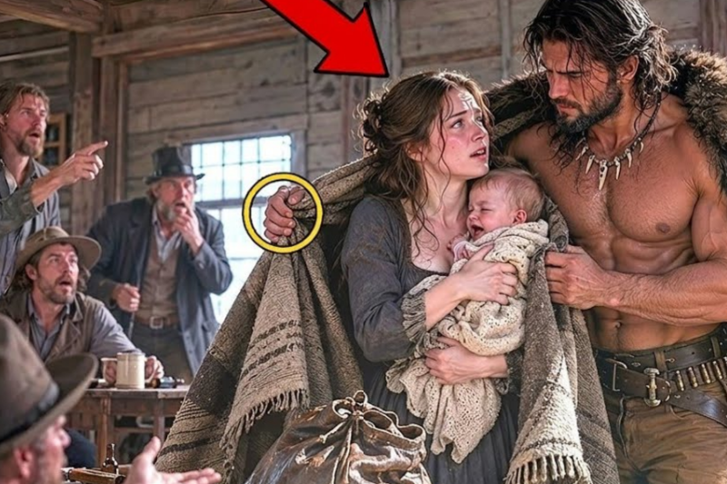 Sold With Her Baby, She Expected Hell—Until a Mountain Man Whispered, “I’ll Be Father & Husband Both