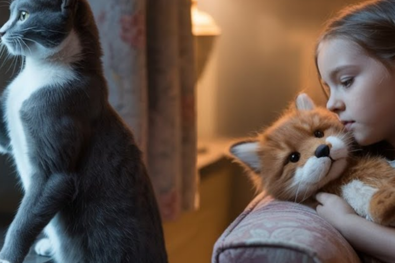 The Secret Behind the Glass: How a Stray Cat’s Nightly Knocks Exposed a Small Town’s Darkest Supernatural Secret