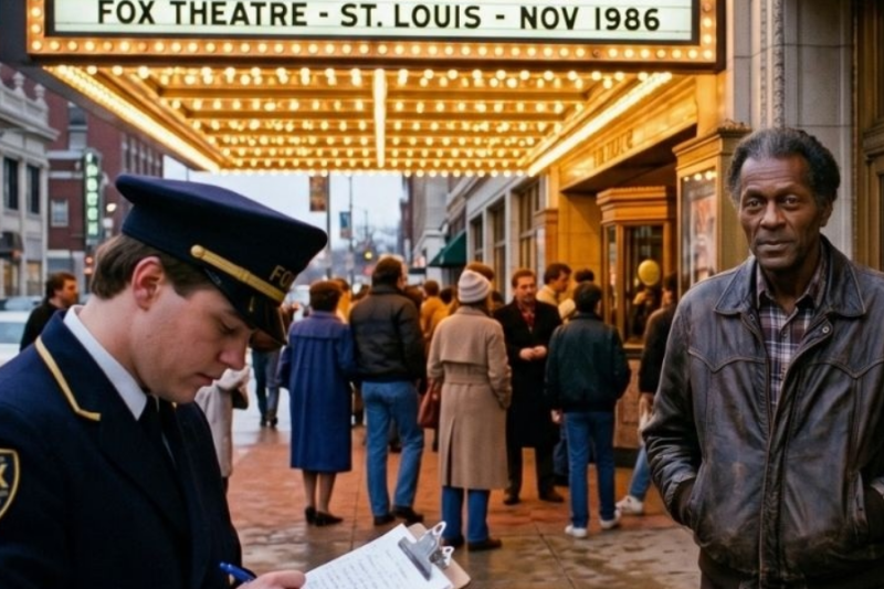 Chuck Berry Arrives at His Own Memorial Concert — No One at the Door Recognizes Him