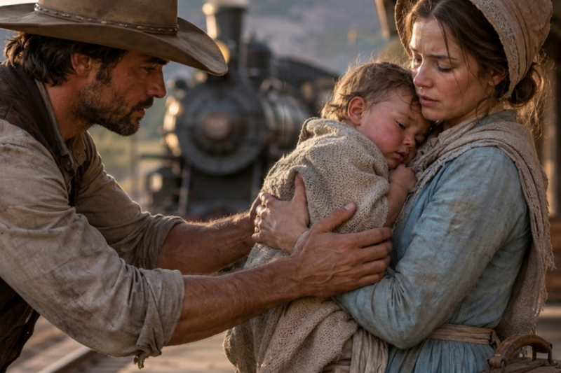 The Mail-Order Bride Arrived With a Sick Toddler—The Cowboy Said, “I’ll Carry Him for You”