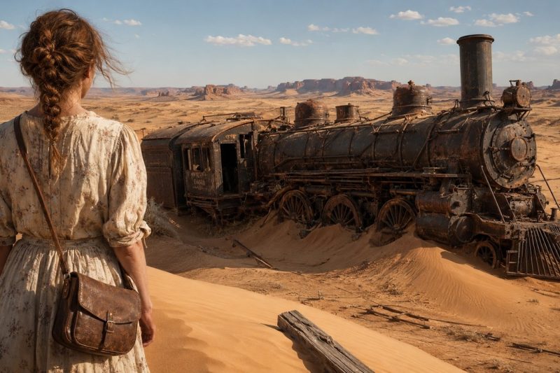 The Desert Took the Whole Locomotive—She Dug It Out and Found What Was Locked in the Cab